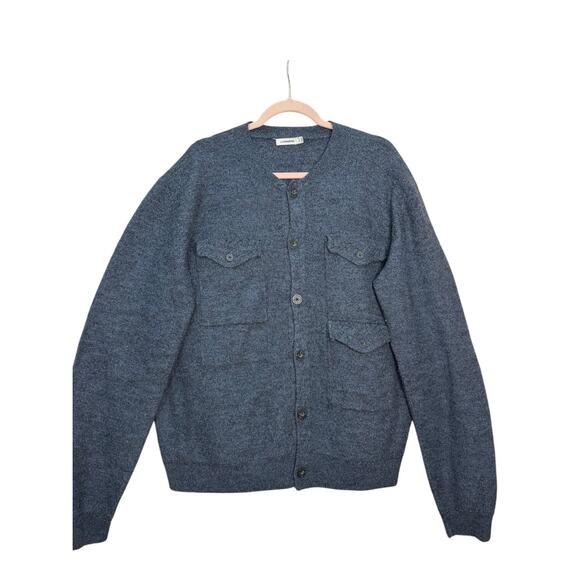 J.Lindeberg 100% Wool Four Buttoned Patch Pockets Cardigan Men’s Size XXL - Picture 10 of 12